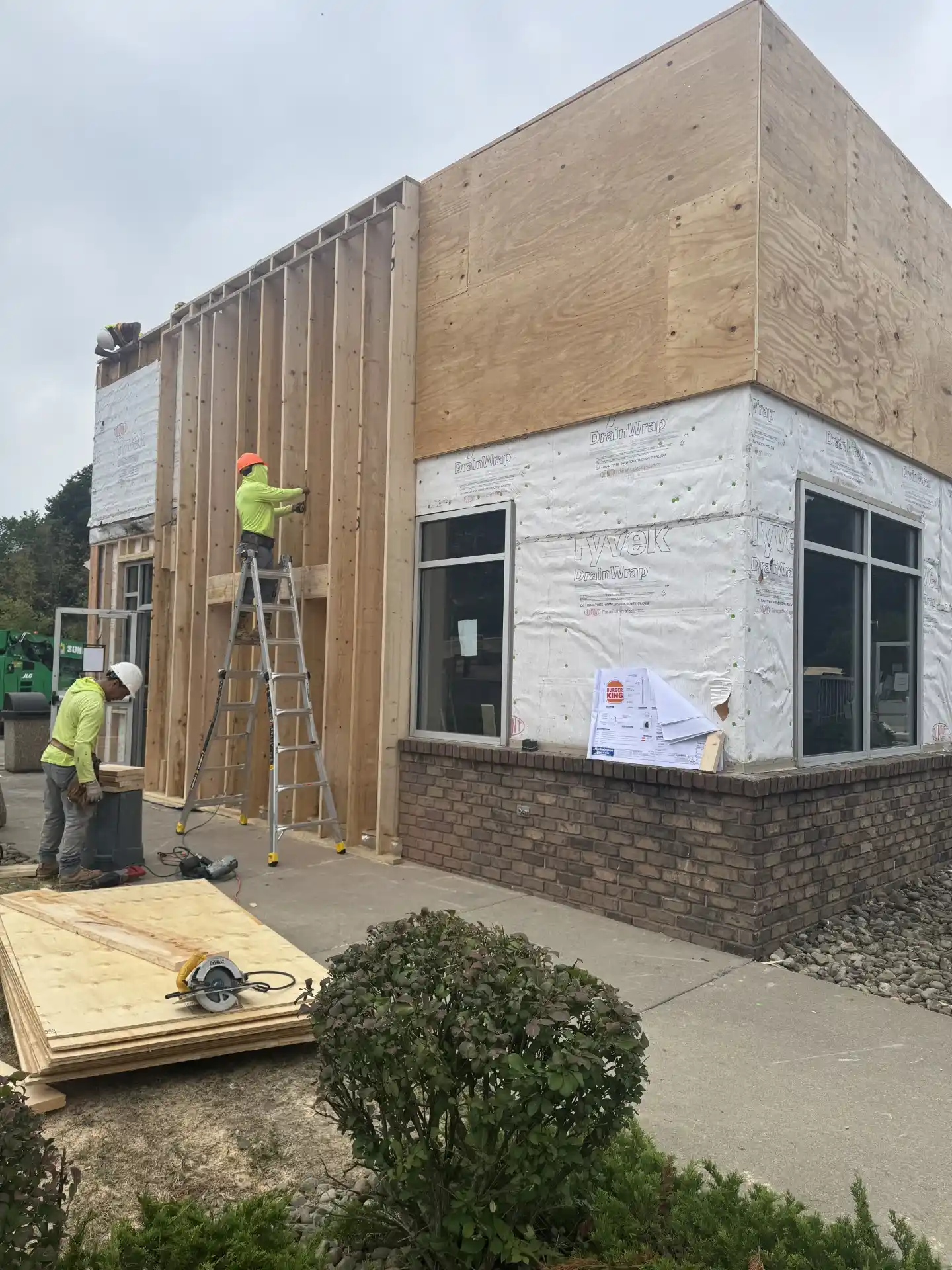 Exterior Remodel of a Burger king's Building