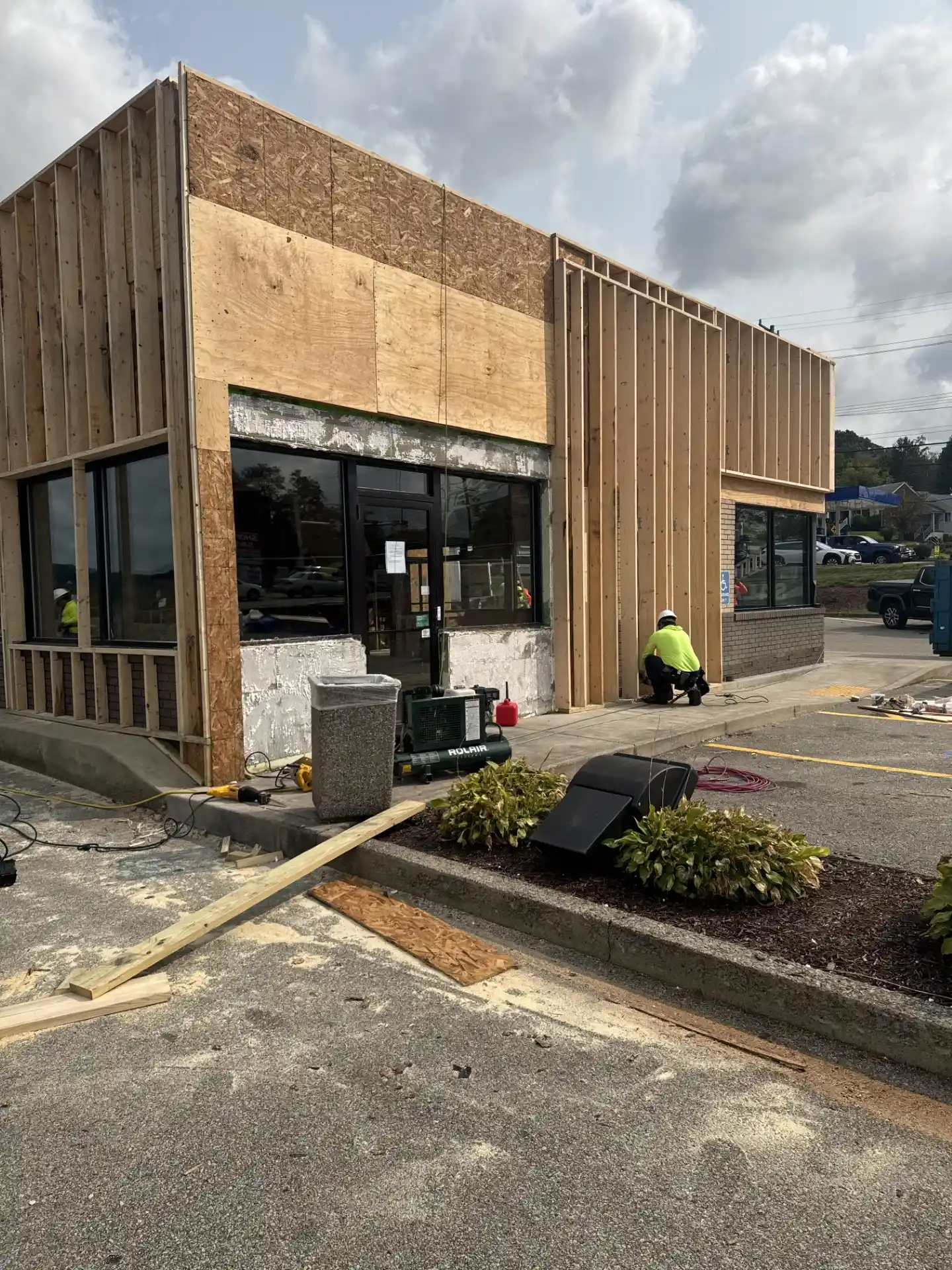 Exterior Remodel of a Burger king's Building