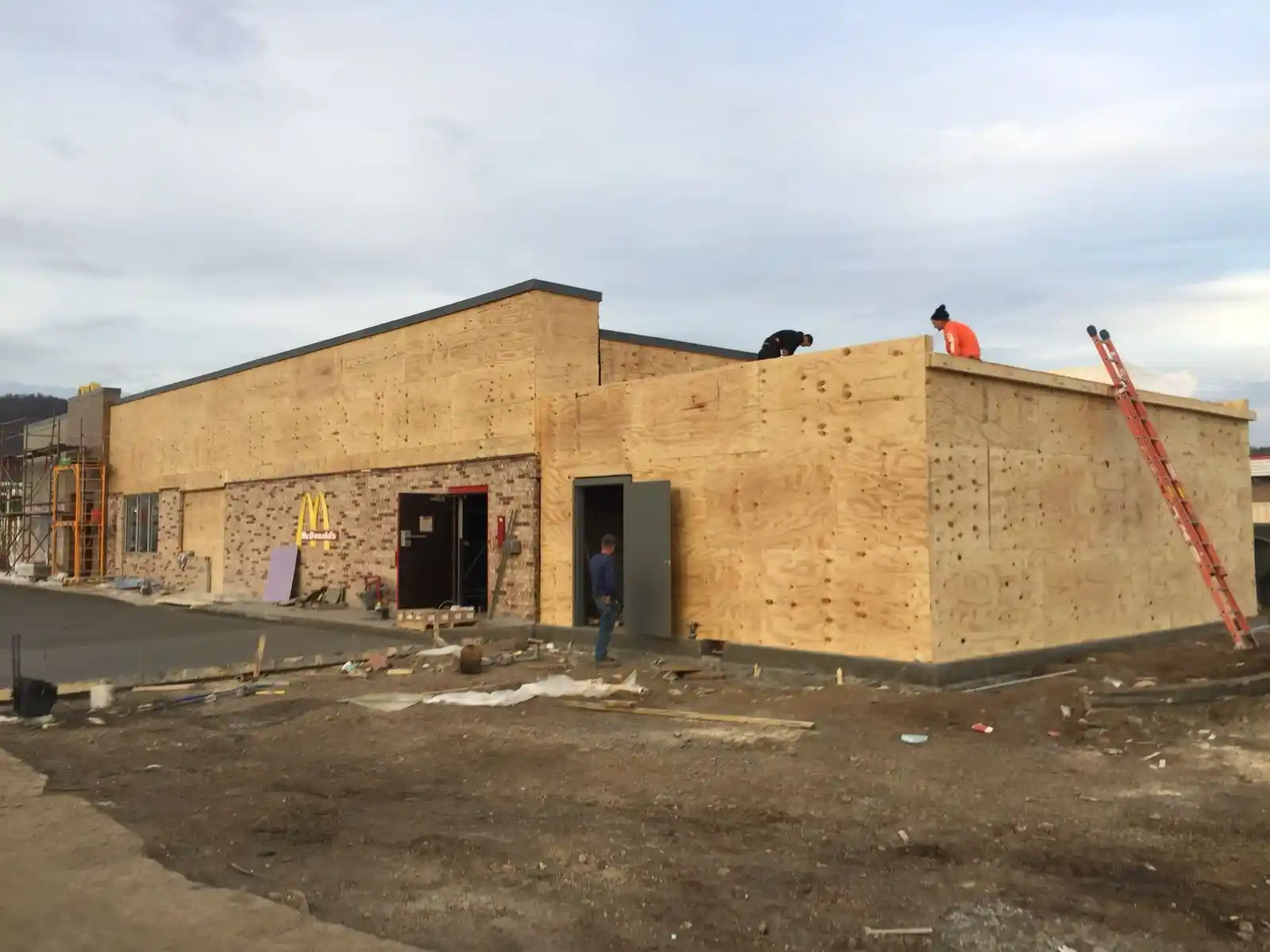 Exterior Remodel of a McDonald's Building